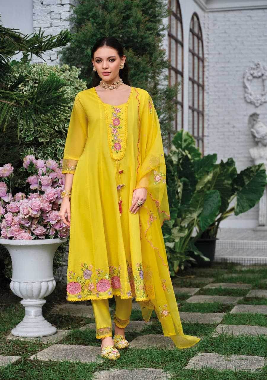 Chanderi Soft Handwork Suits - MYLUXURY LANE ENTERPRISE
